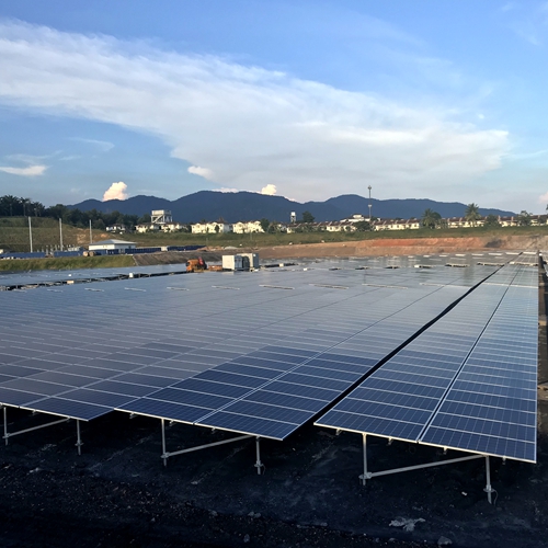  60.4MW 말레이시아 태양 광 지상 설치 프로젝트 2017 
