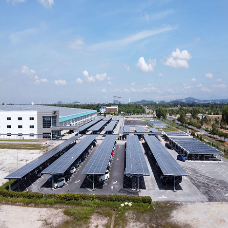  1.6MW 말레이시아 태양열 카 포트 프로젝트 2019 