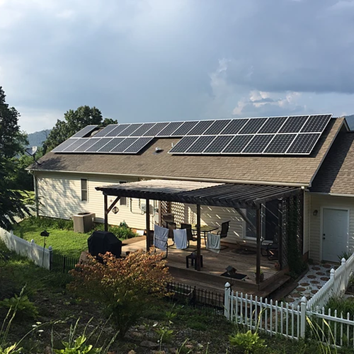  1.05MW 프랑스의 태양 기와 지붕 프로젝트 2017 